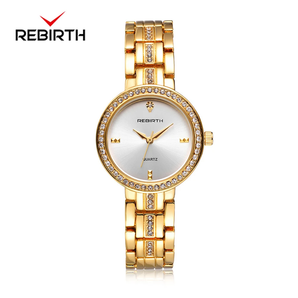 REBIRTH Top Brand Women Watches Stainless Steel Quartz Watch Diamond Ladies Dress Wristwatch Water Resistant Relogio Feminino
REBIRTH Top Brand Women Watches Stainless Steel Quartz Watch Diamond Ladies Dress Wristwatch Water Resistant Relogio Feminino