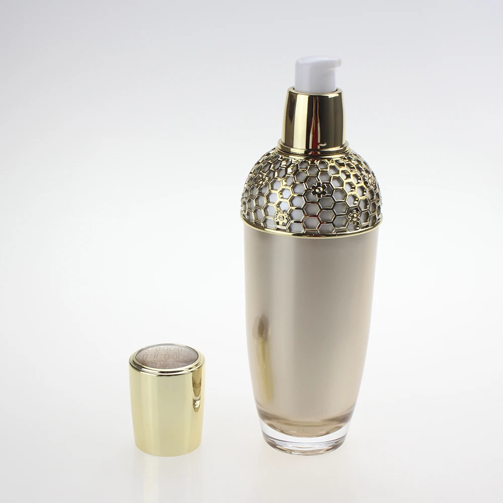 Luxury high quality 100ml skincare packaging airless lotion pump bottle with white head
Luxury high quality 100ml skincare packaging airless lotion pump bottle with white head