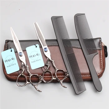4Pcs 6" 17.5cm 440C AQIABI Hairdressing Scissors Cutting Scissors Thinning Shears Profrssional Hair Scissors Combs Add Bag A9106
4Pcs 6" 17.5cm 440C AQIABI Hairdressing Scissors Cutting Scissors Thinning Shears Profrssional Hair Scissors Combs Add Bag A9106