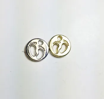 Eruifa 20pcs 10mm Tiny Round Coin Lovely Feet Zinc alloy Charms Pendant Jewelry DIY Handmade Necklae 2 Colors
Eruifa 20pcs 10mm Tiny Round Coin Lovely Feet Zinc alloy Charms Pendant Jewelry DIY Handmade Necklae 2 Colors