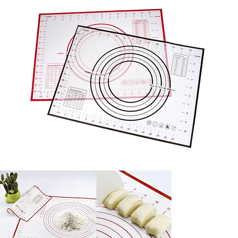 30*40 Liners Kneading Dough Mat Non-Stick Silicone Baking Mats Pad Baking Sheet Glass Pizza Cake Sugar Craft Pastry Cooking Tool
30*40 Liners Kneading Dough Mat Non-Stick Silicone Baking Mats Pad Baking Sheet Glass Pizza Cake Sugar Craft Pastry Cooking Tool
