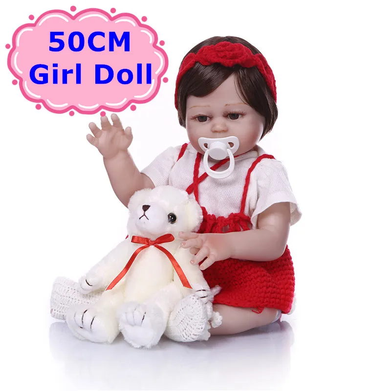NPK 20" 50cm Real Full Silicone Reborn Dolls Newborn Baby Girl Dolls For Children Gift Bebe Lovely Reborn Bonecas Brinquedos
NPK 20" 50cm Real Full Silicone Reborn Dolls Newborn Baby Girl Dolls For Children Gift Bebe Lovely Reborn Bonecas Brinquedos