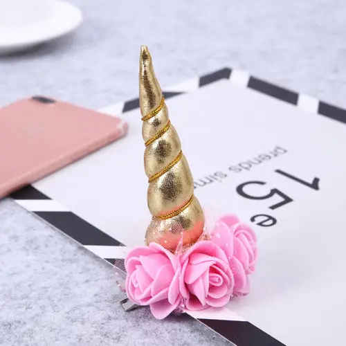1Pcs Lovely Baby Girls Kids Children Unicorn Horn Flower Hairpins Hair Accessories Bows Alligator Clips Slide Photo Prop Gifts
1Pcs Lovely Baby Girls Kids Children Unicorn Horn Flower Hairpins Hair Accessories Bows Alligator Clips Slide Photo Prop Gifts