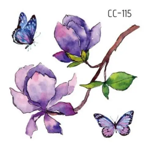 Temporary Tatoo Fake Tattoo Sticker Flower Butterfly Small fresh Tatouage Waterproof Flash Tatto Temporaire For Girl Women
Temporary Tatoo Fake Tattoo Sticker Flower Butterfly Small fresh Tatouage Waterproof Flash Tatto Temporaire For Girl Women