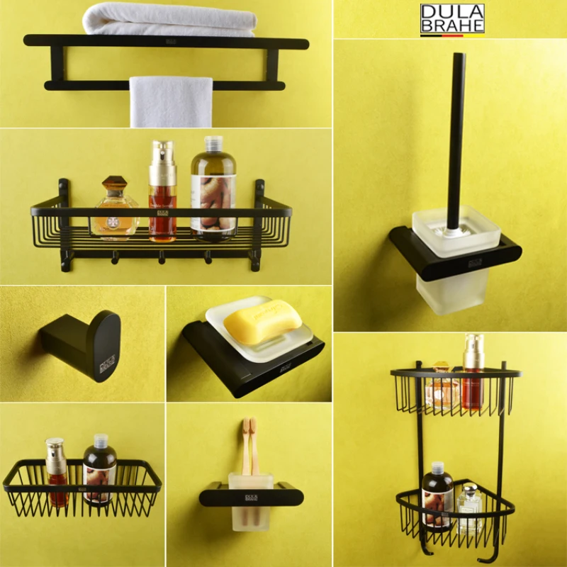 DULABRAHE Senior Black Towel Bar Bathroom Towel Rack Paper Holder Toilet Brush Toothbrush Cup Soap Dish Hardware Accessories
DULABRAHE Senior Black Towel Bar Bathroom Towel Rack Paper Holder Toilet Brush Toothbrush Cup Soap Dish Hardware Accessories