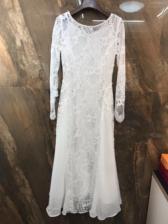 2019 Early Autumn New Woman Lining Suspender with Round Neck and Lace Long Sleeve Pure Color Dress 712
2019 Early Autumn New Woman Lining Suspender with Round Neck and Lace Long Sleeve Pure Color Dress 712