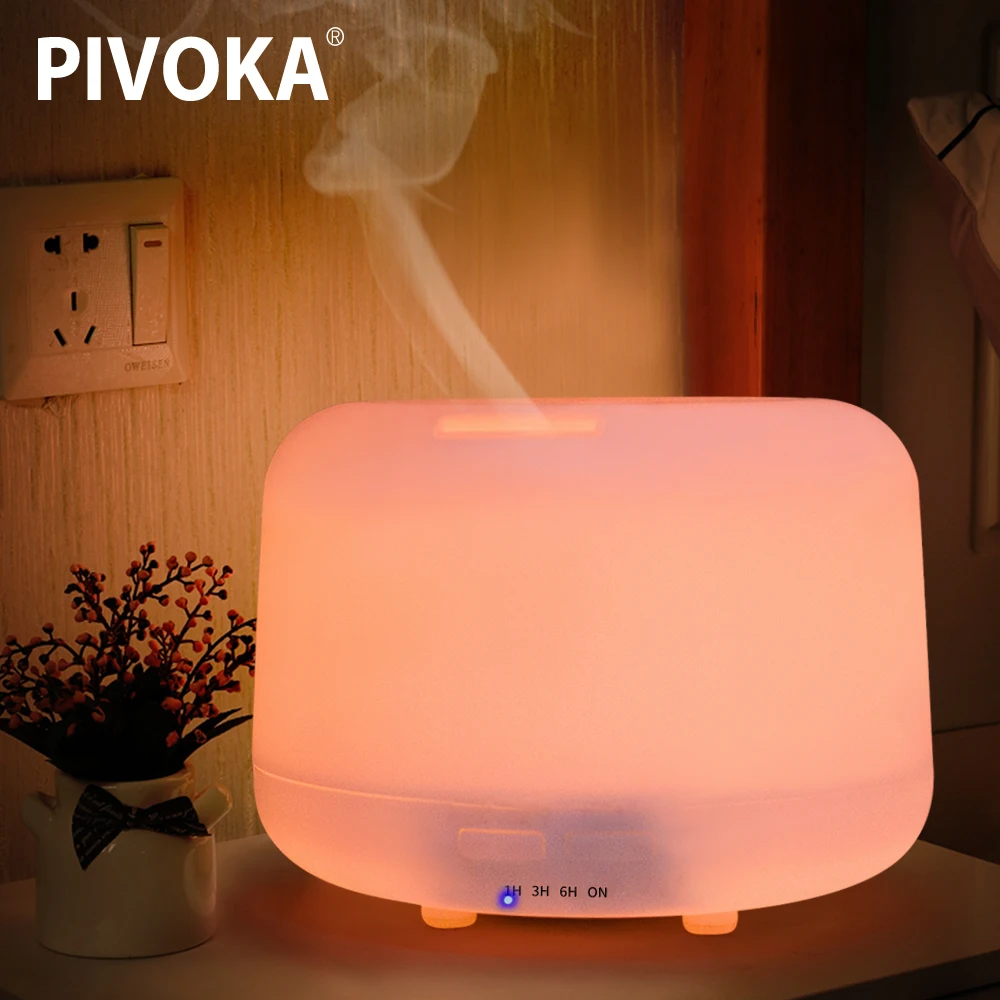PIVOKA 300ml Ultrasonic Air Aroma Humidifier Essentiel Oil Aromatherapy Machine Mist Maker 7 Color Change LED Light for Home
PIVOKA 300ml Ultrasonic Air Aroma Humidifier Essentiel Oil Aromatherapy Machine Mist Maker 7 Color Change LED Light for Home