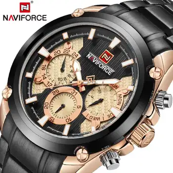 NAVIFORCE Men's Creative Sport Military Watch Men Business Waterproof Wristwatch Male Luxurious Clock Watches Relogio Masculino
NAVIFORCE Men's Creative Sport Military Watch Men Business Waterproof Wristwatch Male Luxurious Clock Watches Relogio Masculino