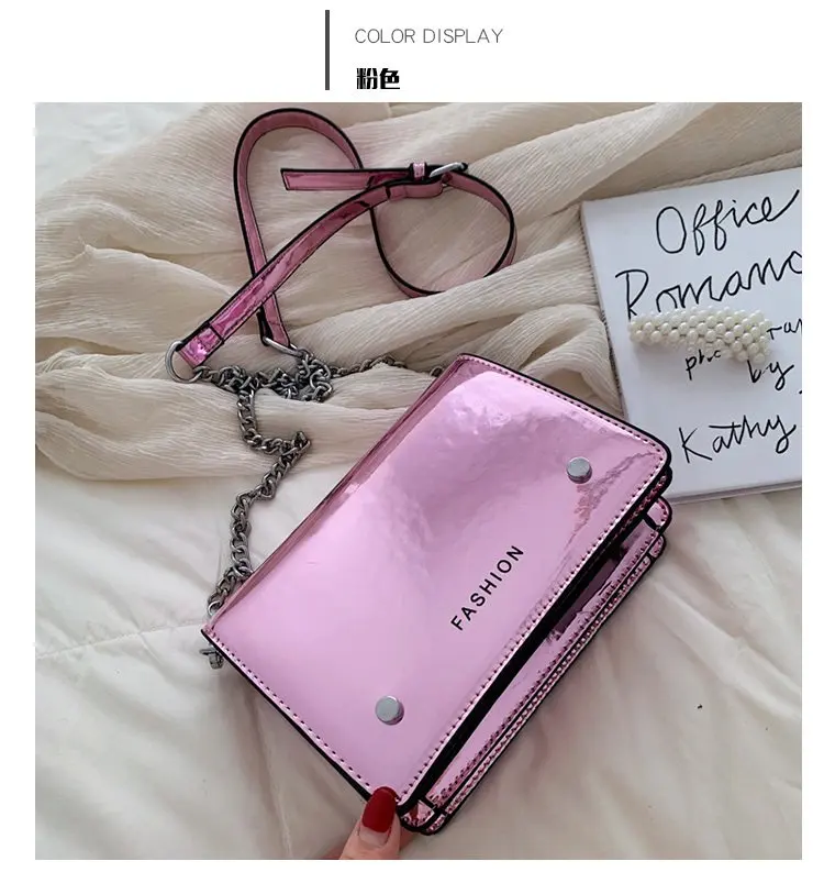 Fashion Female Small Tote Bag 2019 New High Top Quality Patent Leather Women Designer Handbag Solid Color Shoulder Messenger Bag
Fashion Female Small Tote Bag 2019 New High Top Quality Patent Leather Women Designer Handbag Solid Color Shoulder Messenger Bag