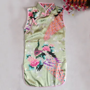 Girl Chinese Dresses Cheongsam Dress Qipao 2-7T Clothes Kid Child Baby Peacock New
Girl Chinese Dresses Cheongsam Dress Qipao 2-7T Clothes Kid Child Baby Peacock New