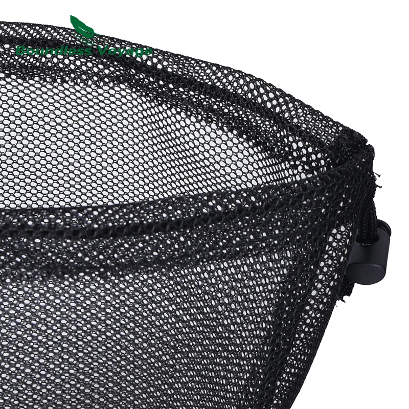 Travel Backpacking Tableware Dinning Tool Drawstring Storage Bag Mesh Pouch