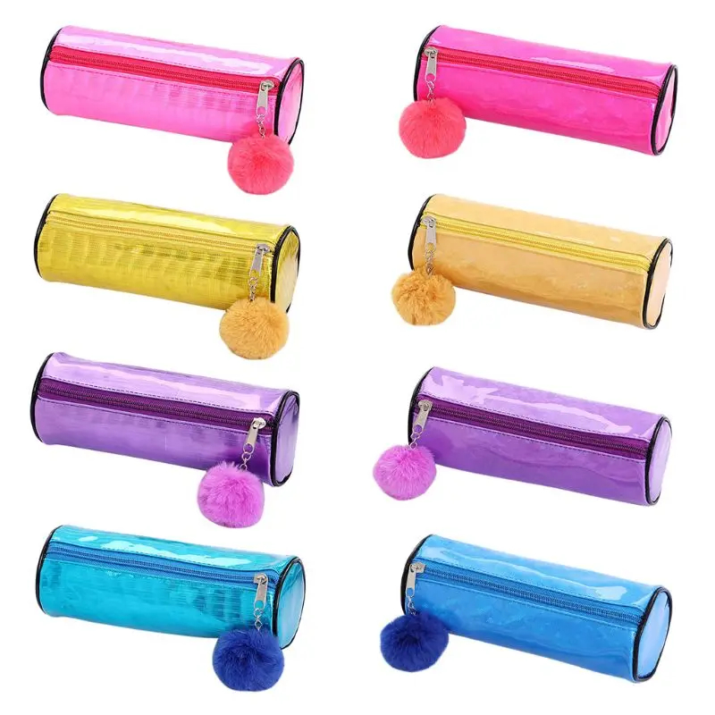 Pen Box Pencil Case School Stationery Laser Makeup Pouch Fur Ball Pendant Zipper Bag for Pencil case Cosmetic bag
Pen Box Pencil Case School Stationery Laser Makeup Pouch Fur Ball Pendant Zipper Bag for Pencil case Cosmetic bag