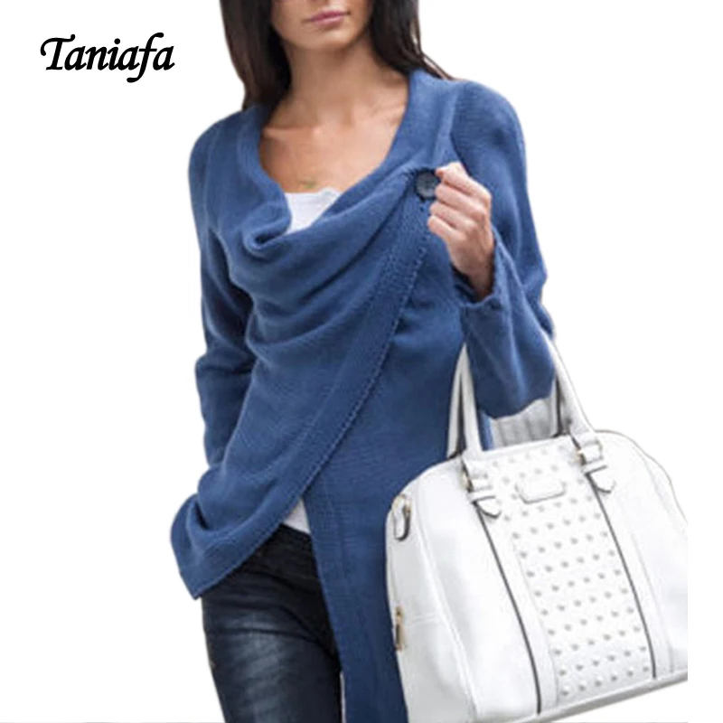 2018 Autumn Feminine Irregular Knit Sweater New Women Long Sleeve One Button Cardigan Ladies Outerwear Streetwear plus size 2XL
2018 Autumn Feminine Irregular Knit Sweater New Women Long Sleeve One Button Cardigan Ladies Outerwear Streetwear plus size 2XL