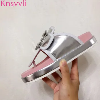 2019 New Rhinestone Square buckle Thick Sole Slippers Woman Mixed Color Platform Shoes Ladies Casual Comfort Beach Flip flops
2019 New Rhinestone Square buckle Thick Sole Slippers Woman Mixed Color Platform Shoes Ladies Casual Comfort Beach Flip flops