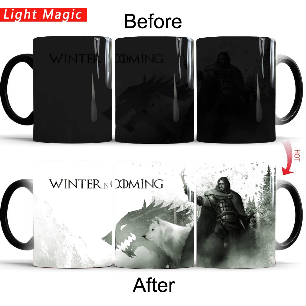 game of thrones mug stark winter is coming mug cold hot heat color changing coffee mug tea cups best gift for yourself
game of thrones mug stark winter is coming mug cold hot heat color changing coffee mug tea cups best gift for yourself
