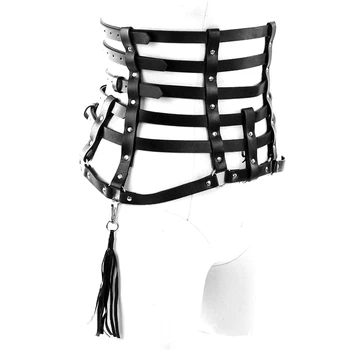 Black Tassel Leather Body Harness Lingerie Belt Waist Bondage Adjust Plus Size Belt Sexy Punk Goth Fetish arty Dance Rave Wear
Black Tassel Leather Body Harness Lingerie Belt Waist Bondage Adjust Plus Size Belt Sexy Punk Goth Fetish arty Dance Rave Wear
