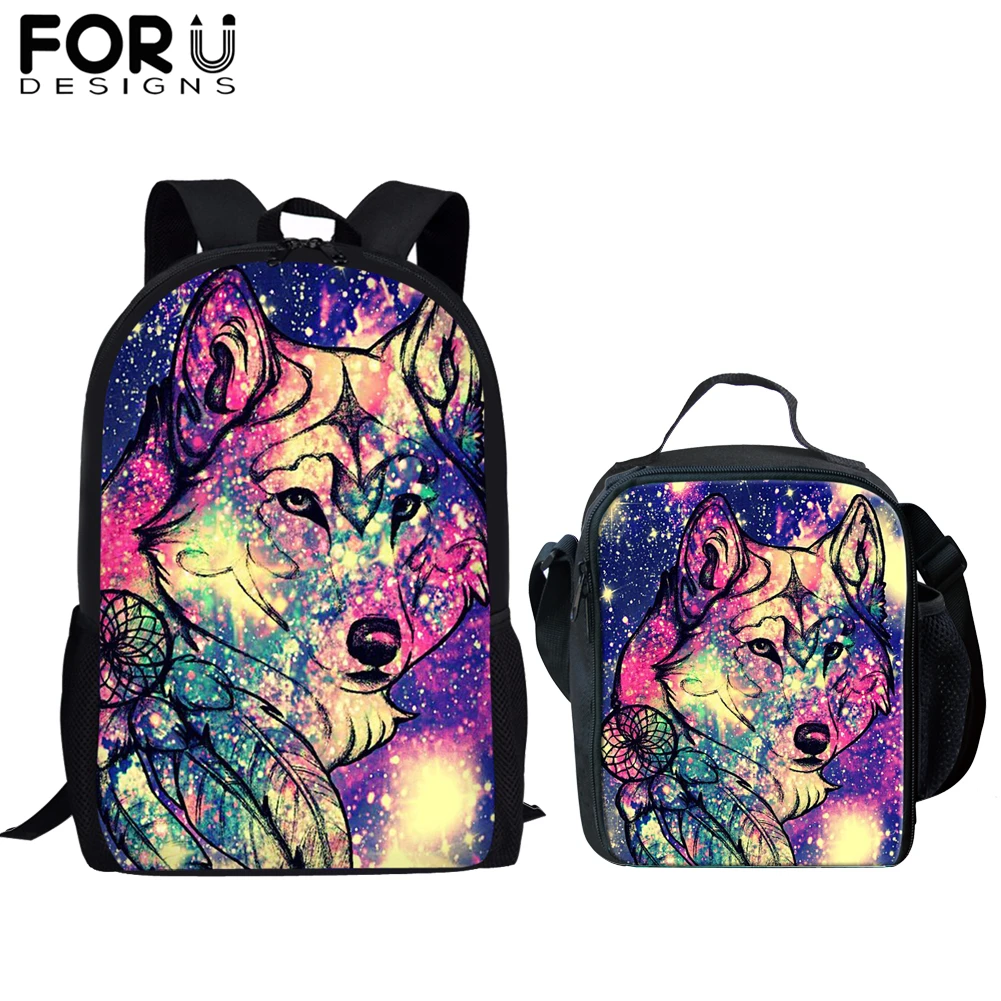FORUDESIGNS School Bags for Student Boys Girls 2pcs/Set Owl Wolf Eephant Orthopedic Satchel Backpack Book Bag Teenager Rucksack
FORUDESIGNS School Bags for Student Boys Girls 2pcs/Set Owl Wolf Eephant Orthopedic Satchel Backpack Book Bag Teenager Rucksack