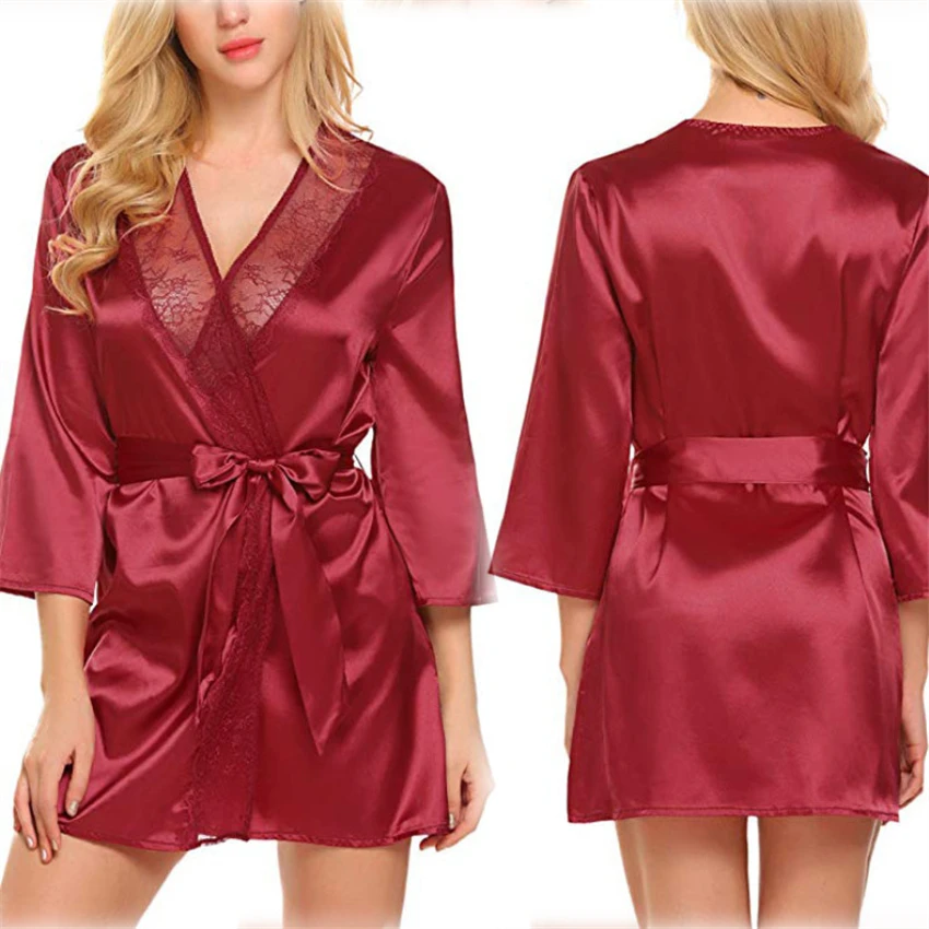 Sexy Woman Lace Kimono Yukata Japanese Style 5Colors Solid Pajamas Dress Oriental Indoor Leisure Wear Elegant Spa Bathrobe
Sexy Woman Lace Kimono Yukata Japanese Style 5Colors Solid Pajamas Dress Oriental Indoor Leisure Wear Elegant Spa Bathrobe