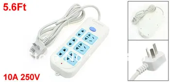 1.7M 5.6Ft Cable AC 250V 10A AU EU UK US Multi Type Socket 6 Six Outlet Splitter Power Strip Bar
1.7M 5.6Ft Cable AC 250V 10A AU EU UK US Multi Type Socket 6 Six Outlet Splitter Power Strip Bar