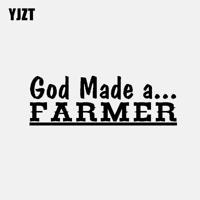 YJZT 14CM*4.8CM God Made a FARMER Vinyl Decal Car Sticker Tractor Agriculture Farm Diesel Black/Silver C3-0968
YJZT 14CM*4.8CM God Made a FARMER Vinyl Decal Car Sticker Tractor Agriculture Farm Diesel Black/Silver C3-0968