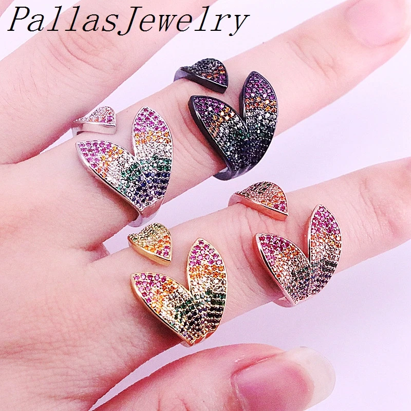 5Pcs Fashion micro pave multi cz rainbow ring new design pave colorful cz adjusable finger rings
5Pcs Fashion micro pave multi cz rainbow ring new design pave colorful cz adjusable finger rings