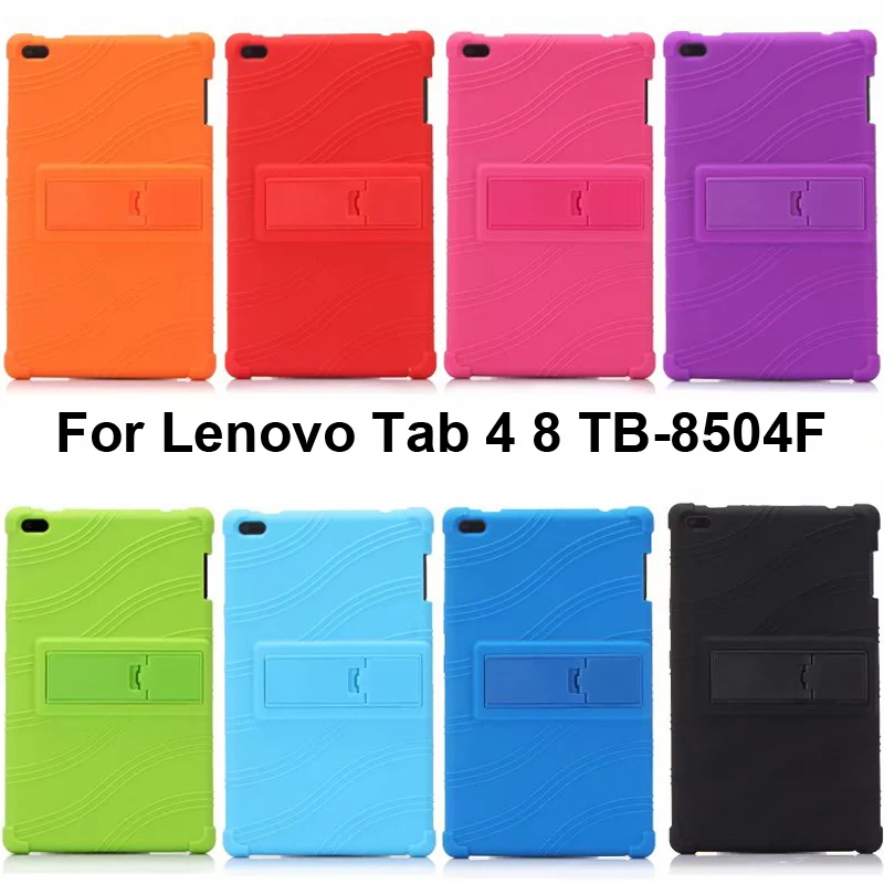 Противоударный силиконовый чехол подставка для Lenovo Tab 4 8 ТБ 8504F 0 дюймов планшета