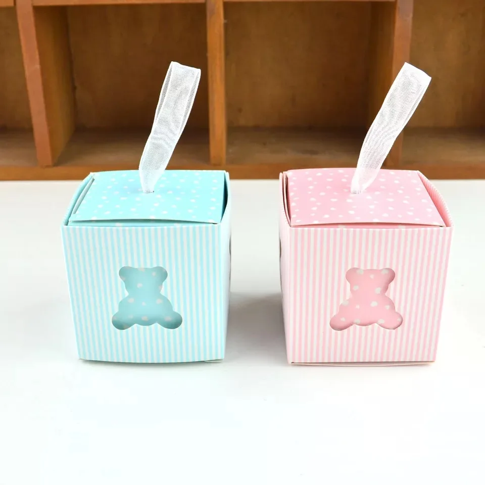 100 Pcs New Creative birthday Party Favor Sky Blue/Yellow/Pink bear Candy Box Baby shower Birth Announcement giveaways Gift Box
100 Pcs New Creative birthday Party Favor Sky Blue/Yellow/Pink bear Candy Box Baby shower Birth Announcement giveaways Gift Box