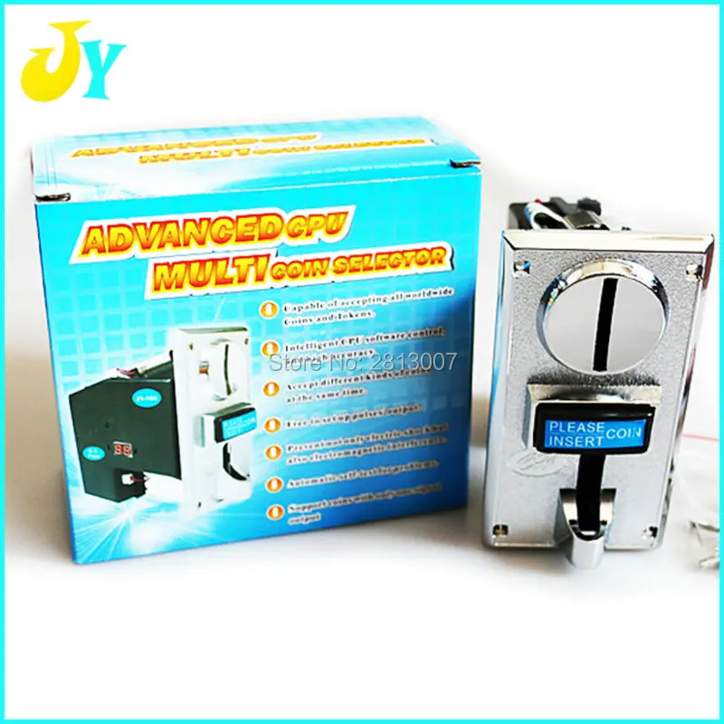 Accept 4 type coins Zinc Alloy Front Plate CPU Multi Coins Selector CH-924 coin Acceptor for Vending / Arcade machine
Accept 4 type coins Zinc Alloy Front Plate CPU Multi Coins Selector CH-924 coin Acceptor for Vending / Arcade machine
