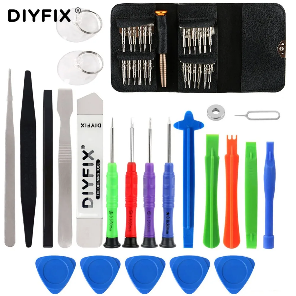 

DIYFIX 48 in 1 Mobile Phone Opening Repair Tools Kit Screwdriver Pry Disassemble Tool Set Suction Cup for iPhone Samsung Toys
