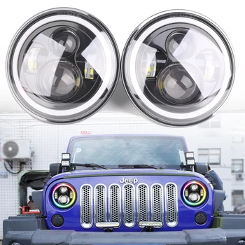 1pair RGB Halo Angel Eye Bluetooth APP Control 7 inch Headlamp for 1997~2016 Jeep Wrangler JK LJ CJ Hummer 7" LED Headlights
1pair RGB Halo Angel Eye Bluetooth APP Control 7 inch Headlamp for 1997~2016 Jeep Wrangler JK LJ CJ Hummer 7" LED Headlights