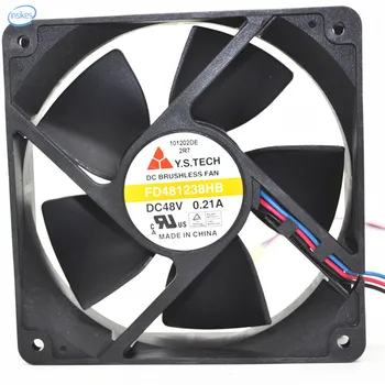 FD481238HB Telecommunication Cabinet Dedicated Cooling Fan DC 48V 0.21A 10.08W 3800RPM 12038 120*120*38mm 3 Wires
FD481238HB Telecommunication Cabinet Dedicated Cooling Fan DC 48V 0.21A 10.08W 3800RPM 12038 120*120*38mm 3 Wires