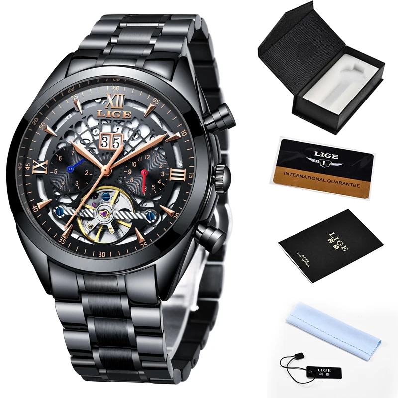 2018 LIGE Mens Watches Top Brand Luxury Mens Military Sport Automatic Watch Men's Stainless Steel Waterproof Watch Steel Strap
2018 LIGE Mens Watches Top Brand Luxury Mens Military Sport Automatic Watch Men's Stainless Steel Waterproof Watch Steel Strap