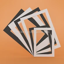 White/Black Photo Mats Rectangle A3/A4/A5 PaperBoard Mounts Textured Surface For Picture Frames Passe-Partouts Decor 12PCS/Lot White/Black Photo Mats Rectangle A3/A4/A5 PaperBoard Mounts Textured Surface For Picture Frames Passe-Partouts Decor 12PCS/Lot