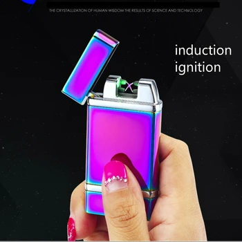New Double Arc Pulse Ligthers Novelty Light Sensitive Cigarette Lighters Smokeless 2 Cross Are USB Electronic Lighter encendedor
New Double Arc Pulse Ligthers Novelty Light Sensitive Cigarette Lighters Smokeless 2 Cross Are USB Electronic Lighter encendedor