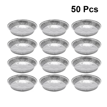 50pcs Tin Foil Bowl Round Aluminum Foil Disposable BBQ Trays Tin Paper Bowls Pie Pans for Cookies Homemade Cakes Bread Chocolate
50pcs Tin Foil Bowl Round Aluminum Foil Disposable BBQ Trays Tin Paper Bowls Pie Pans for Cookies Homemade Cakes Bread Chocolate