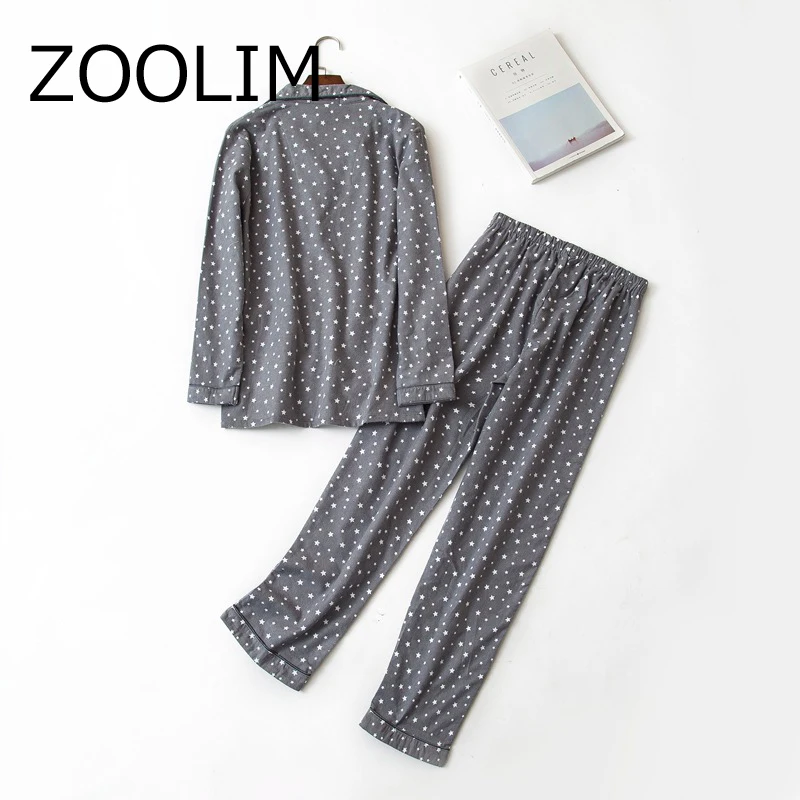 ZOOLIM Autumn Winter Pyjamas Women's Pajamas with Pants 100% Brushed Cotton Sleepwear Pajama Turn-down Collar Pijamas Sets
ZOOLIM Autumn Winter Pyjamas Women's Pajamas with Pants 100% Brushed Cotton Sleepwear Pajama Turn-down Collar Pijamas Sets
