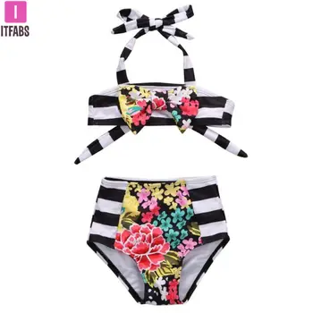 New Printing Floral Bikini Set Baby Girls Swimwear Kids Girl Bandage Flower Striped Swimsuit Bathing Suit Summer Beachwear
New Printing Floral Bikini Set Baby Girls Swimwear Kids Girl Bandage Flower Striped Swimsuit Bathing Suit Summer Beachwear