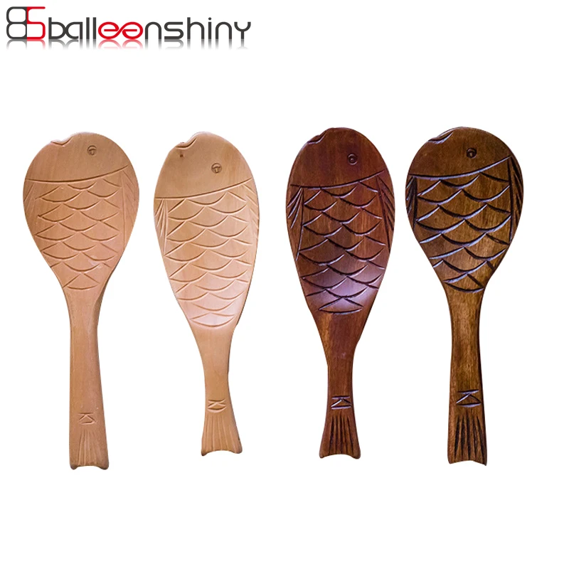 BalleenShiny Wooden Fish Shaped Large Spoon Long handle Wood Rice Meal Spoon Non Stick Big Scoop Kitchen Accessories Tableware
BalleenShiny Wooden Fish Shaped Large Spoon Long handle Wood Rice Meal Spoon Non Stick Big Scoop Kitchen Accessories Tableware