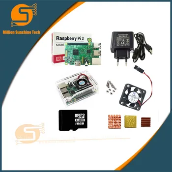 Raspberry Pi 3 Kit + Acrylic Case + Power Supply + USB Cable with Switch + 16G Micro SD Card + Heat Sink with Wifi Bluetooth
Raspberry Pi 3 Kit + Acrylic Case + Power Supply + USB Cable with Switch + 16G Micro SD Card + Heat Sink with Wifi Bluetooth