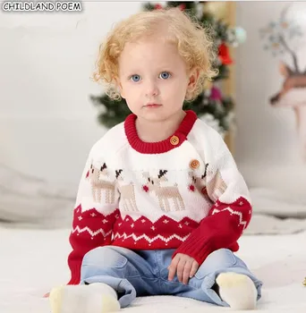 Boys Sweater Winter Baby Christmas Sweater Deer Knitted Baby Sweater Cashmere Infant Toddler Girls Sweater Kids Boys Cardigans
Boys Sweater Winter Baby Christmas Sweater Deer Knitted Baby Sweater Cashmere Infant Toddler Girls Sweater Kids Boys Cardigans