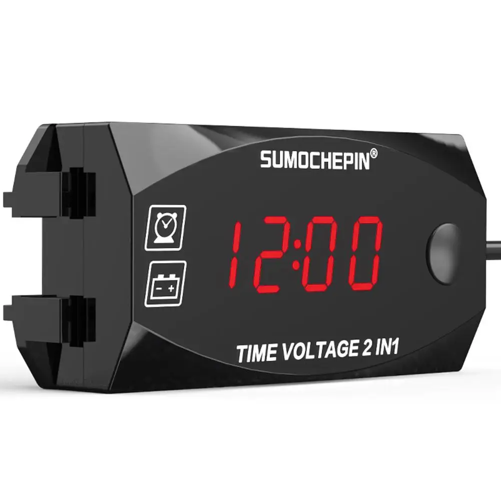 Speedometer 2-in-1Voltmeter For Motorcycle Electric Vehicle Time Multi-function With Digital Display Waterproof Contaore Moto
Speedometer 2-in-1Voltmeter For Motorcycle Electric Vehicle Time Multi-function With Digital Display Waterproof Contaore Moto