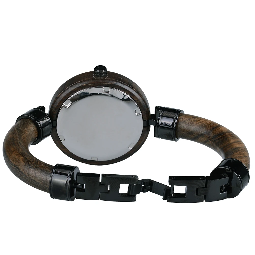 BEWELL Ladies Slimline Wooden Band Quartz Watch BEWELL Ladies Slimline Wooden Band Quartz Watch
