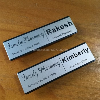 15pcs custom magnet name badge holder personalized logo laser name tags/badges with stainless steel metal plate
15pcs custom magnet name badge holder personalized logo laser name tags/badges with stainless steel metal plate