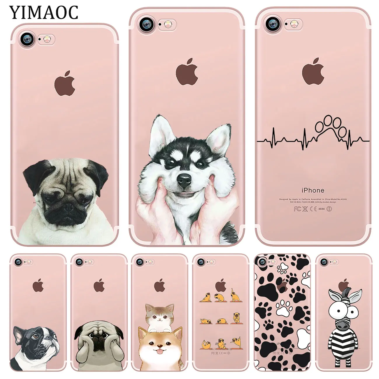 YIMAOC dog Paw Husky pug corgi Soft Silicone Phone Shell Case for iPhone XR X XS 11 Pro Max 5 5S SE 6 6S 7 8 Plus 10 TPU Cover
YIMAOC dog Paw Husky pug corgi Soft Silicone Phone Shell Case for iPhone XR X XS 11 Pro Max 5 5S SE 6 6S 7 8 Plus 10 TPU Cover