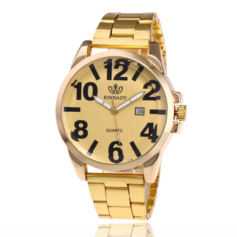 Hot Sales Gold Stainless Steel Watches Men Casual Military Quartz Wristwatch With Calendar Orologio Uomo
Hot Sales Gold Stainless Steel Watches Men Casual Military Quartz Wristwatch With Calendar Orologio Uomo