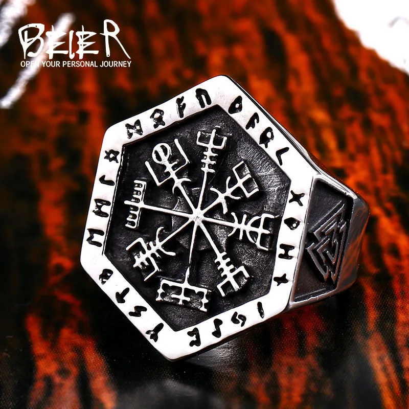 Beier new store 316L stainless steel Nordic Viking Men's Ring Geometric Hammer Symbol Fashion High Quality Jewelry LLBR8-671R
Beier new store 316L stainless steel Nordic Viking Men's Ring Geometric Hammer Symbol Fashion High Quality Jewelry LLBR8-671R