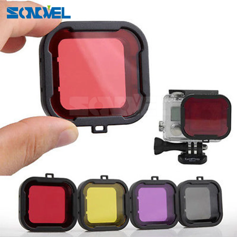 Lens Filter Diving Filters GoPro acessorios Camera Housing Case Underwater Lens Converter for Gopro HERO 3+ 4 Go pro 4/3+
Lens Filter Diving Filters GoPro acessorios Camera Housing Case Underwater Lens Converter for Gopro HERO 3+ 4 Go pro 4/3+