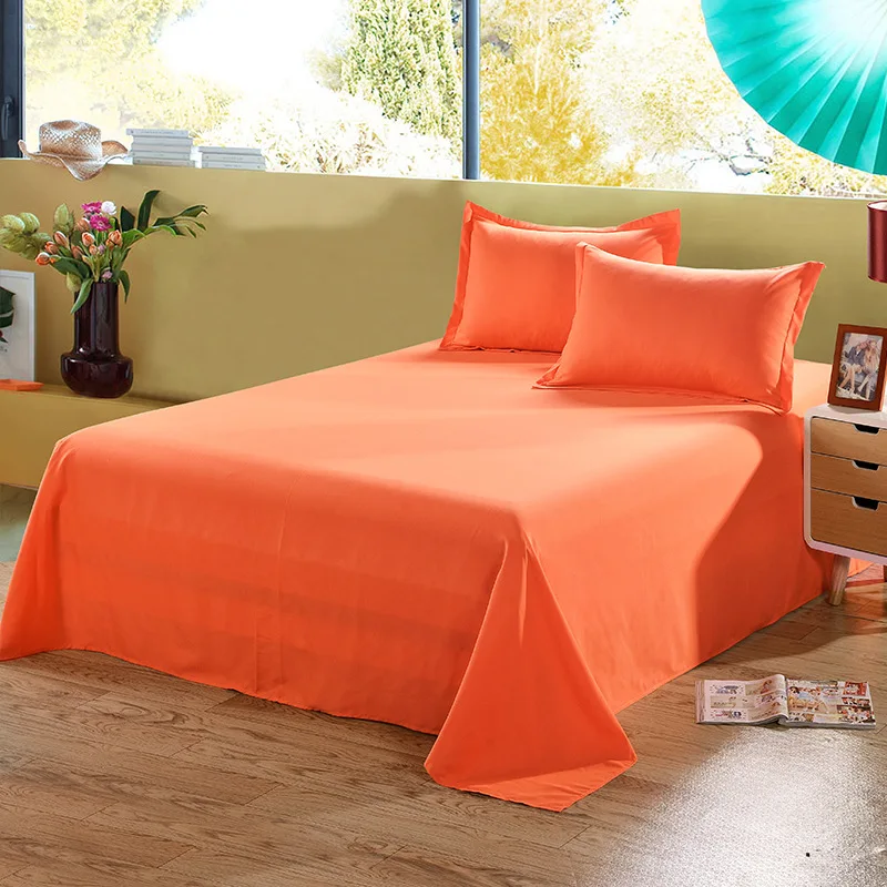 1 Piece Orange Color Flat Sheet 100% Polyester Sanding Flat Bed Sheet For Single Double Bed (No Pillowcase) XF338-5
1 Piece Orange Color Flat Sheet 100% Polyester Sanding Flat Bed Sheet For Single Double Bed (No Pillowcase) XF338-5