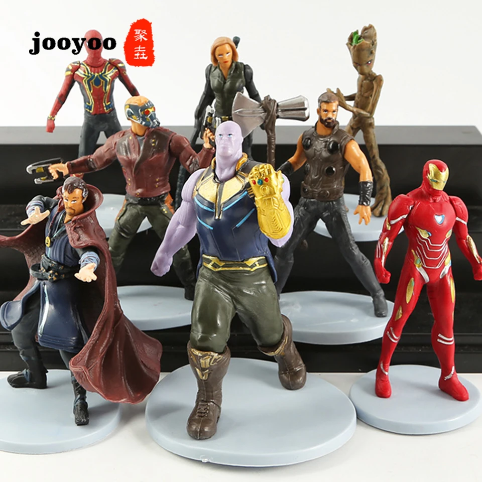 Avengers 3 Peripheral Figure Galaxy Guard Groot Spiderman Thor Sanos Iron Man Avtion Figure Decoration Doll Model jooyoo
Avengers 3 Peripheral Figure Galaxy Guard Groot Spiderman Thor Sanos Iron Man Avtion Figure Decoration Doll Model jooyoo