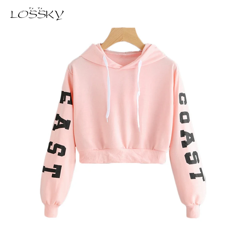 LOSSKY Pink Cropped Hoodies Drawstring Kawaii Women Letters Print Long Sleeve Hooded Sweatshirt 2018 Autumn Graphic Sweet Hoodie
LOSSKY Pink Cropped Hoodies Drawstring Kawaii Women Letters Print Long Sleeve Hooded Sweatshirt 2018 Autumn Graphic Sweet Hoodie